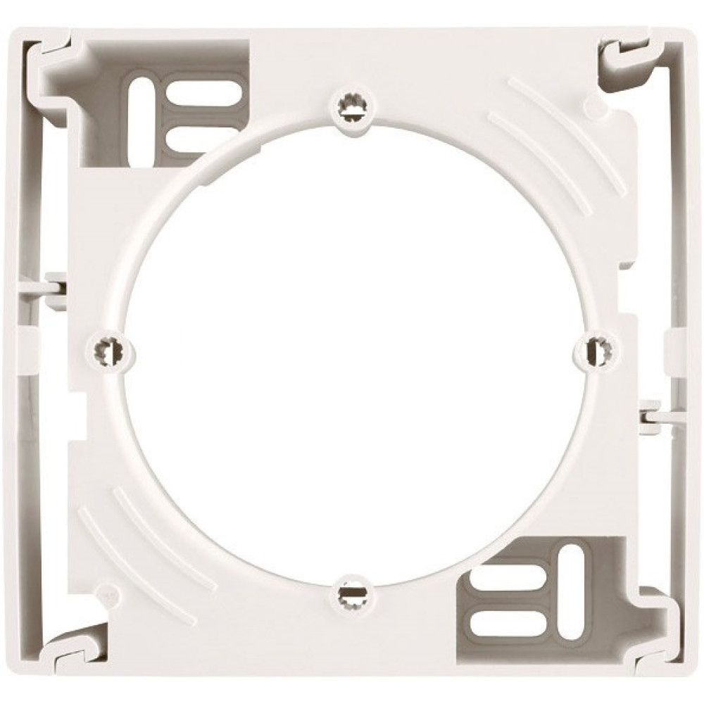 Коробка для наружного монтажа одиночная Schneider Electric Sedna Слоновая кость SDN6100123